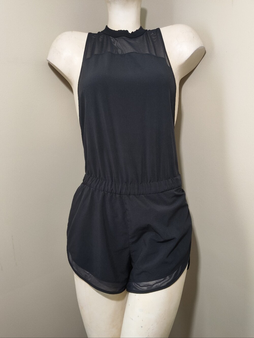 Lululemon The Lab Mesh Racerback Runsie Romper Black 2 - Picture 3 of 11